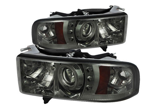 Spyder Projector Smoked CCFL Headlights 94-01 DODGE RAM Sport